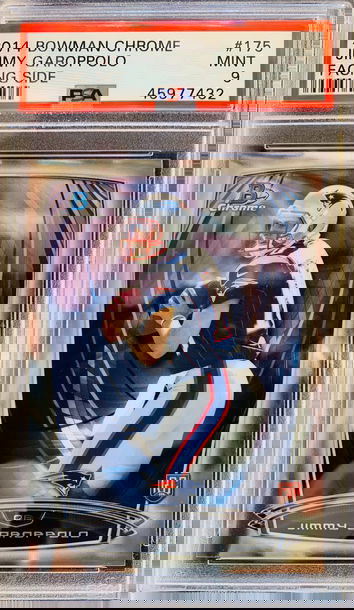 ⭐️ 2014 JIMMY GAROPPOLO BOWMAN CHROME RC PSA 9 🔥📈 