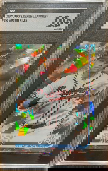 2019 Topps Crome Sapphire Austin Riley RC SGC 10