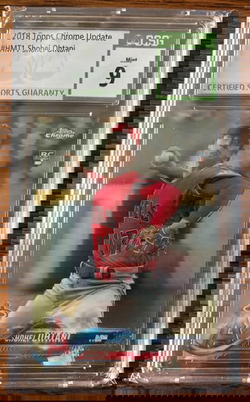 2018 Topps Chrome Update #HMT1 Shohei Ohtani CSG 9 MINT *ROOKIE CARD*