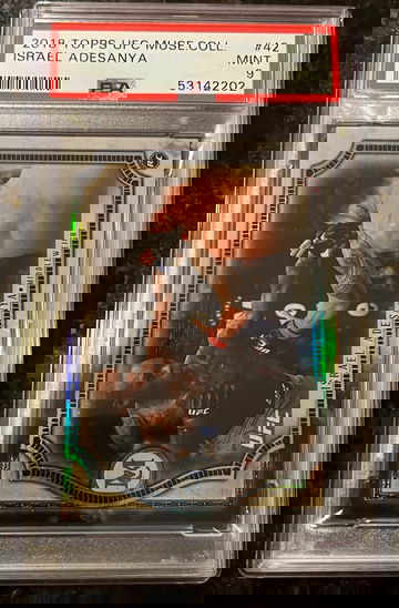 2018 Topps UFC Museum Collection UFC Israel Adesanya PSA 9 