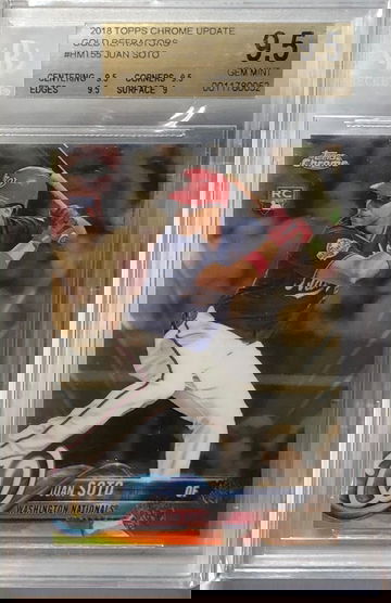 Juan Soto 2018 Topps Chrome Update Gold Refractor BGS 9.5