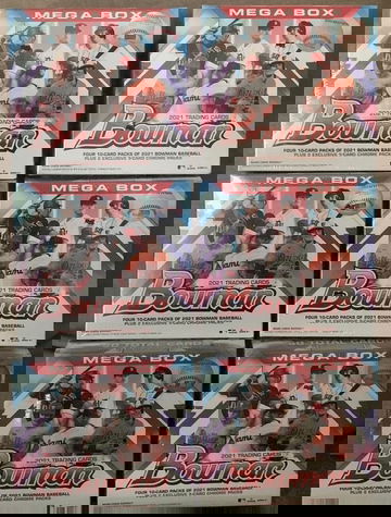 2021 Bowman Mega Box Lot of 6
