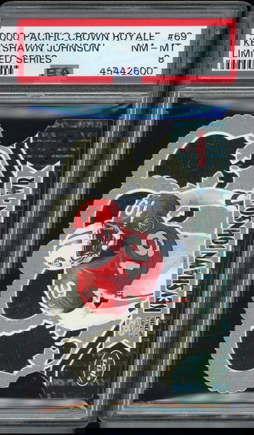 2000 Pacific Crown Royale Keyshawn Johnson Limited Series PSA 8