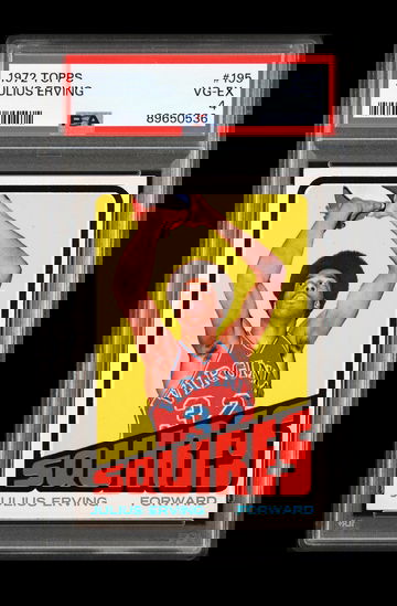 1972 Topps #195 Julius Erving Dr. J Rookie Card RC PSA 4