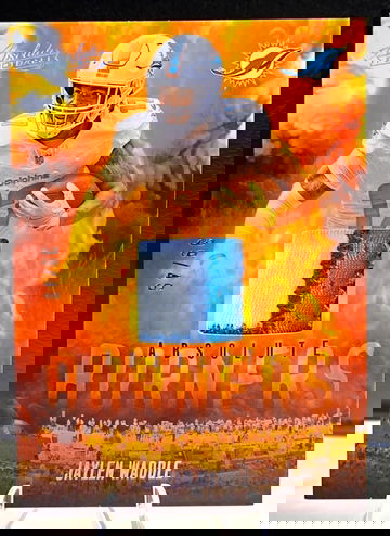 2025 Panini Absolute  Jaylen Waddle  BURNERS  /49  3 Color Patch  Dolphins 