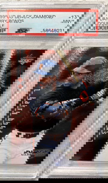 1999 UD Black Diamond BARRY BONDS Double #73 Diamond #/3000 Psa 9 Mint Low Pop Giants 