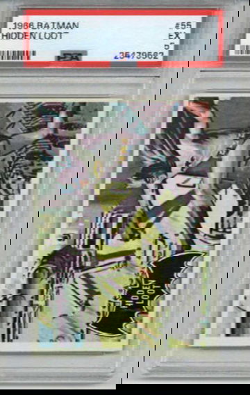 1966 TOPPS BATMAN #55 HIDDEN LOOT PSA 5 EXCELLENT LOW POPULATION RARE