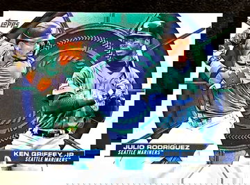 2025 Topps Series 2  Dynamic Duos  Julio Rodriguez/Ken Griffey Jr  #DD-19  Mariners