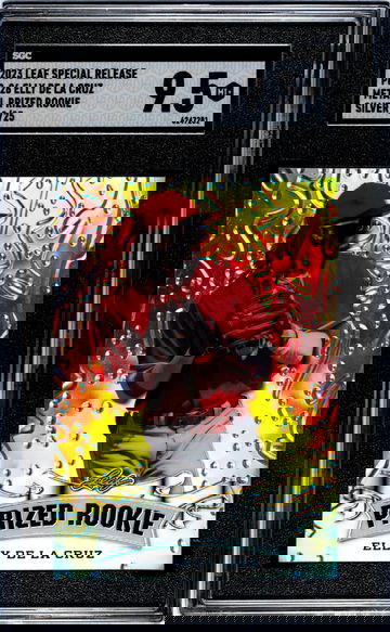 2023 Leaf Special Release #PR-26 Elly De La Cruz Metal Prized Rookie Silver /25 SGC 9.5