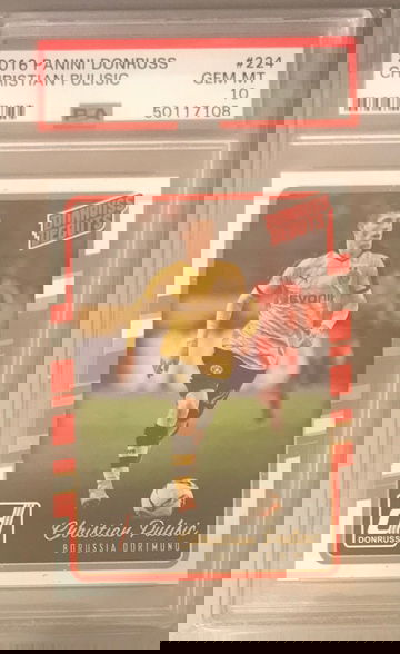 Christian Pulisic 2016 Panini Donruss PSA 10 RC #224