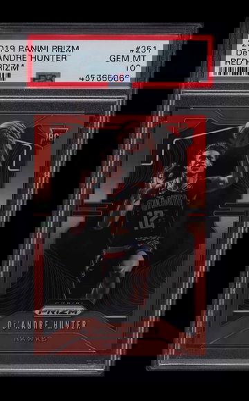 DeAndre Hunter 2019 Panini Prizm Red /299 RC PSA 10