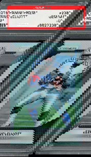 2016 Panini Prizm  #238  Ezekiel Elliott  RC  PSA 10  Cowboys