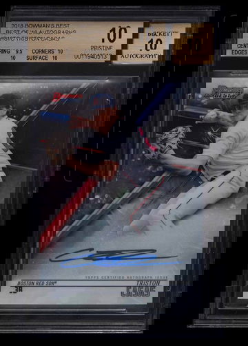 Triston Casas 2018 Bowman’s Best Auto BGS 10/10 Pristine 