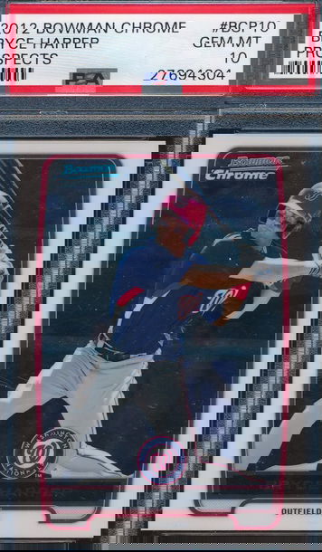 2012 Bowman Chrome Prospects Bryce Harper RC PSA 10 GEM MT 4304