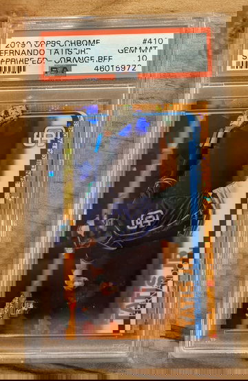 2019 Topps Sapphire Fernando Tatis Jr. ORANGE /25 Refractor PSA 10 GEM MINT