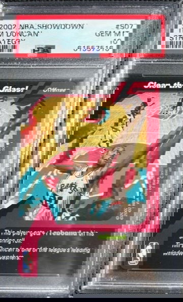 2002-03 NBA Showdown Strategy #S07 Clean the Glass Tim Duncan PSA 10 MINT HOF  Pop 3