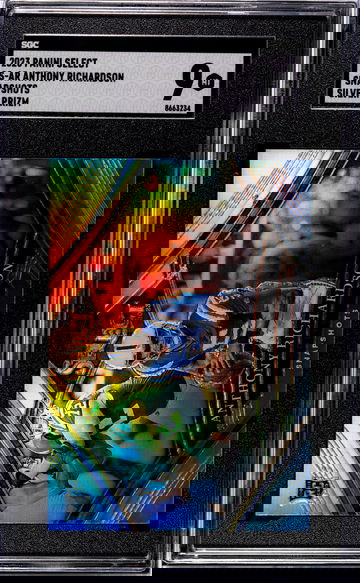 2023 Panini Select Snapshots Silver Prizm Anthony Richardson #SS-AR RC SGC 9