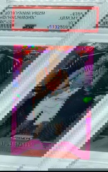 2019 Rui Hachimura Prizm Pink Ice #255 PSA 9