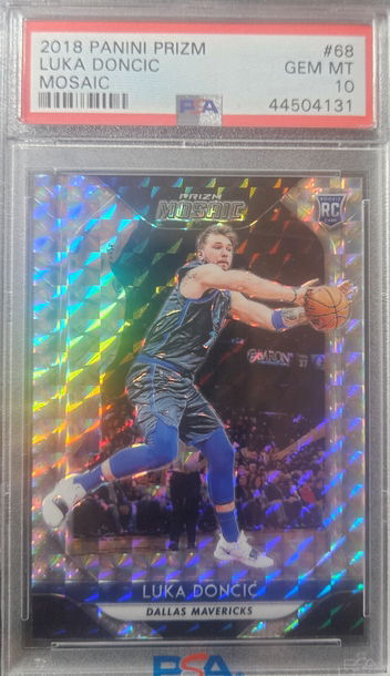 2018 Prizm Mosaic Luka Doncic PSA 10