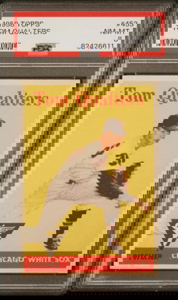 1958 Topps Tom Qualters #453 PSA 8 [BL-1B.48]