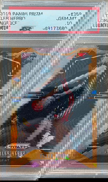 2019 Prizm Tyler Herro Orange Ice PSA 10