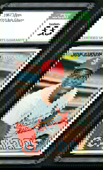 1967 Topps Bob Gibson #210 CSG 5.5 EX+ 