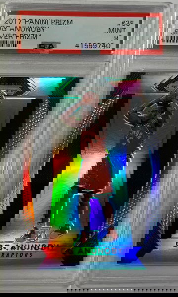 2017 PANINI PRIZM OG ANUNOBY SILVER PRIZM PSA 9