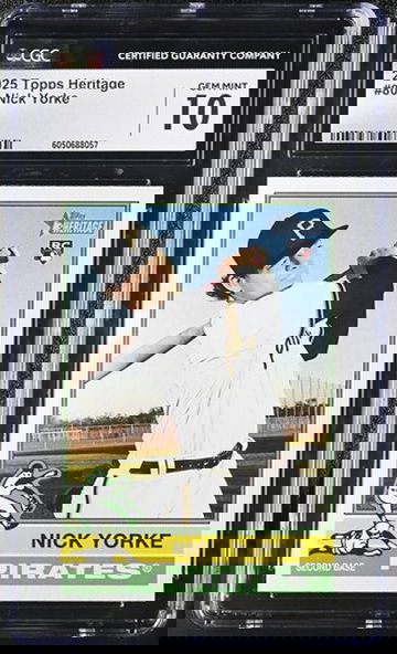 2025 Topps Heritage Nick Yorke RC #80 Pittsburgh Pirates