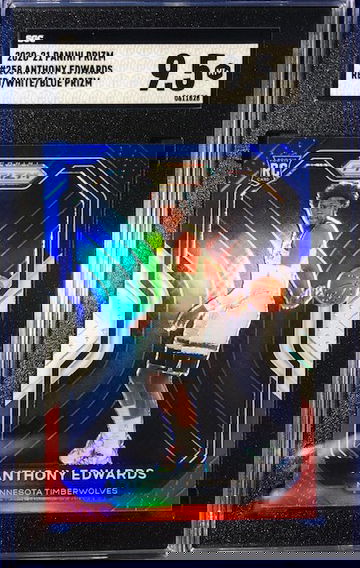 2020-2021 Prizm #258 ANTHONY EDWARDS Red/White/Blue SGC 9.5