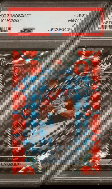 2023 Panini Mosaic Red CJ Stroud #292 RC PSA 9