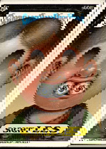 1988 Topps Garbage Pail Kids Sight Les Series 12