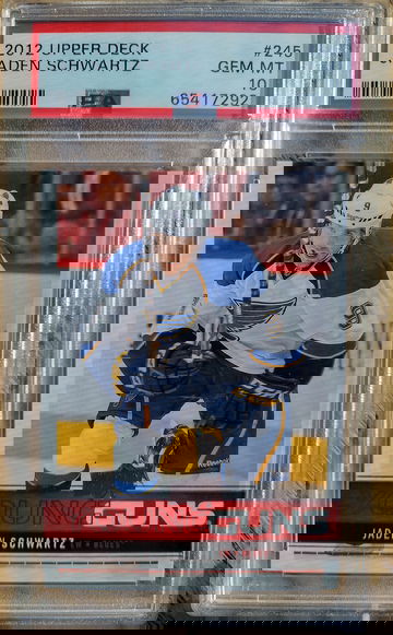 2012 Upper Deck Jaden Schwartz PSA 10