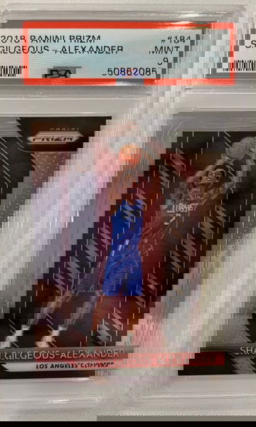 2018 Shai Gilgeous-Alexander Prizm PSA 9 RC 