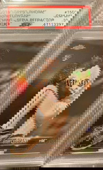 2018 Topps Chrome Shohei Ohtani Sepia Refractor PSA 10