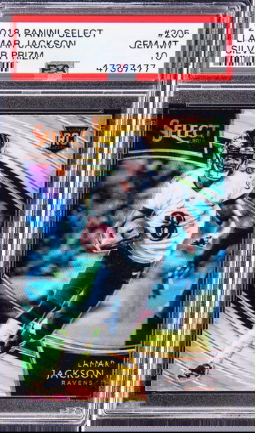 2018 Panini Select Lamar Jackson Silver RC #205