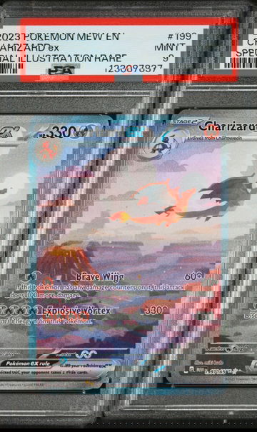 2023 Pokemon Scarlet and Violet 151 Special Illustration Rare Charizard Ex #199 PSA 9