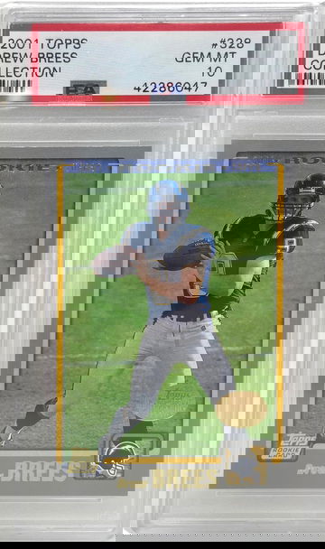 2001 Topps Collection Drew Brees #328 Rookie RC PSA 10