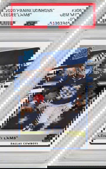 2020 Panini Donruss CeeDee Lamb #306 PSA 10 Gem-Mint