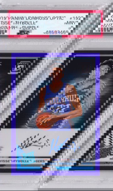 Matisse Thybulle 2019 Optic Purple Autograph PSA 9 Rookie