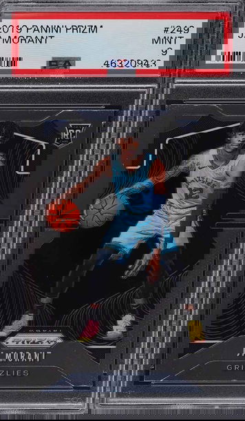 2019 PANINI PRIZM JA MORANT ROOKIE RC #249 PSA 9