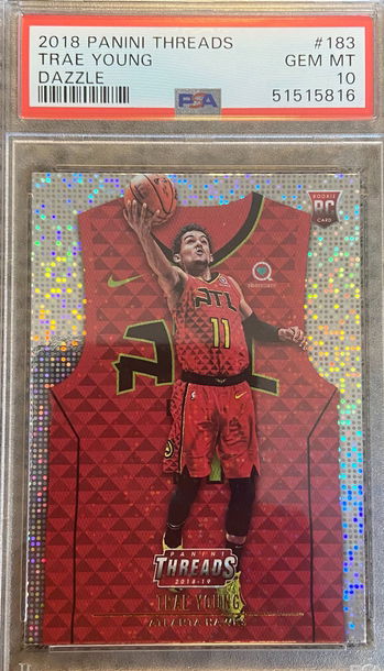 2018 Panini Threads Dazzle Trae Young PSA10 RC