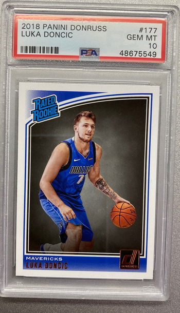LUKA DONCIC 2018 DONRUSS RATED ROOKIE PSA 10 GEM MINT 
