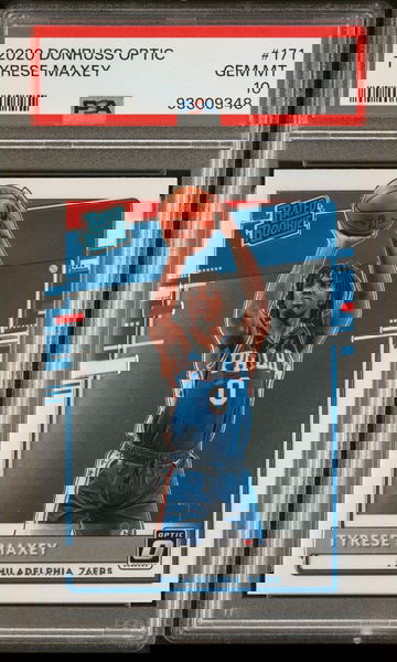 2020 Donruss Optic Rated Rookie Tyrese Maxey #171 PSA 10