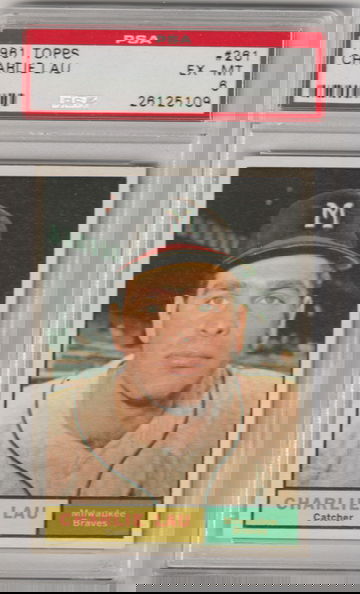 1961 Topps #261 Charlie Lau PSA 6 (Excellent-Mint)