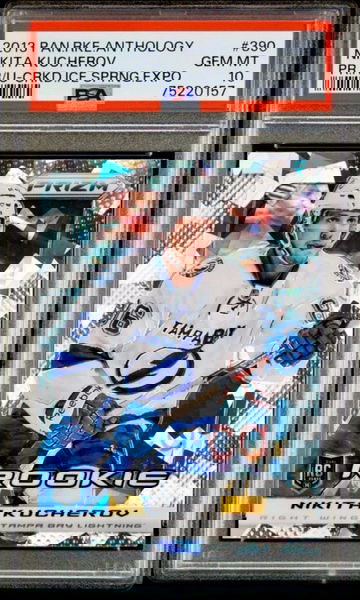 2013-14 PANINI PRIZM #390 NIKITA KUCHEROV SILVER PRIZM ROOKIE RC SSP PSA 10 GEM MINT