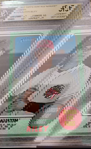 Austin riley minor league green /50