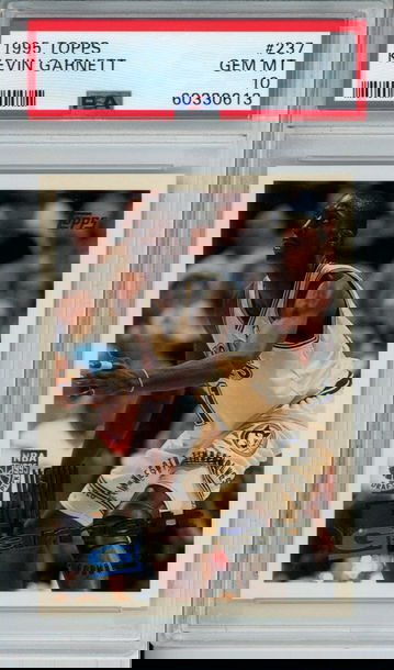 KEVIN GARNETT 1995 Topps #237 ROOKIE PSA 10 GEM Mint Boston Celtics