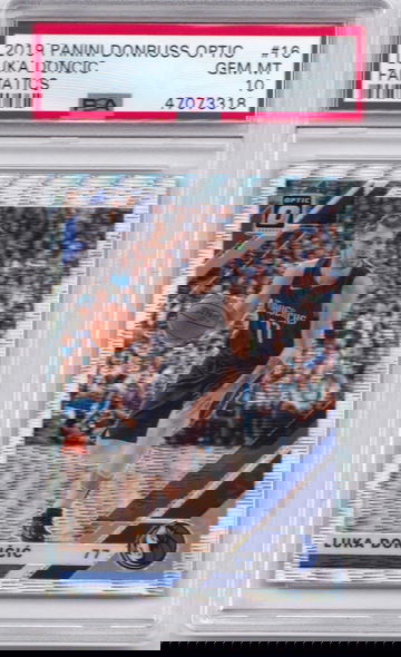 Luka Doncic 2019 Optic Fanatics Silver Wave PSA 10