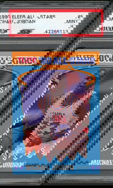 MICHAEL JORDAN - 1990 FLEER ALL STARS # 5 - PSA 9 MINT