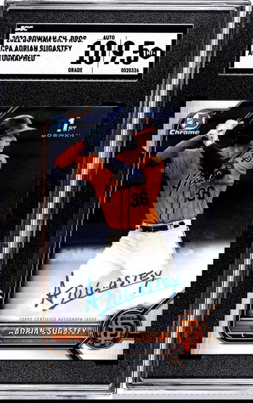 2022 Bowman Chrome Adrian Sugastey 1st Auto CPA-AS SGC 9.5